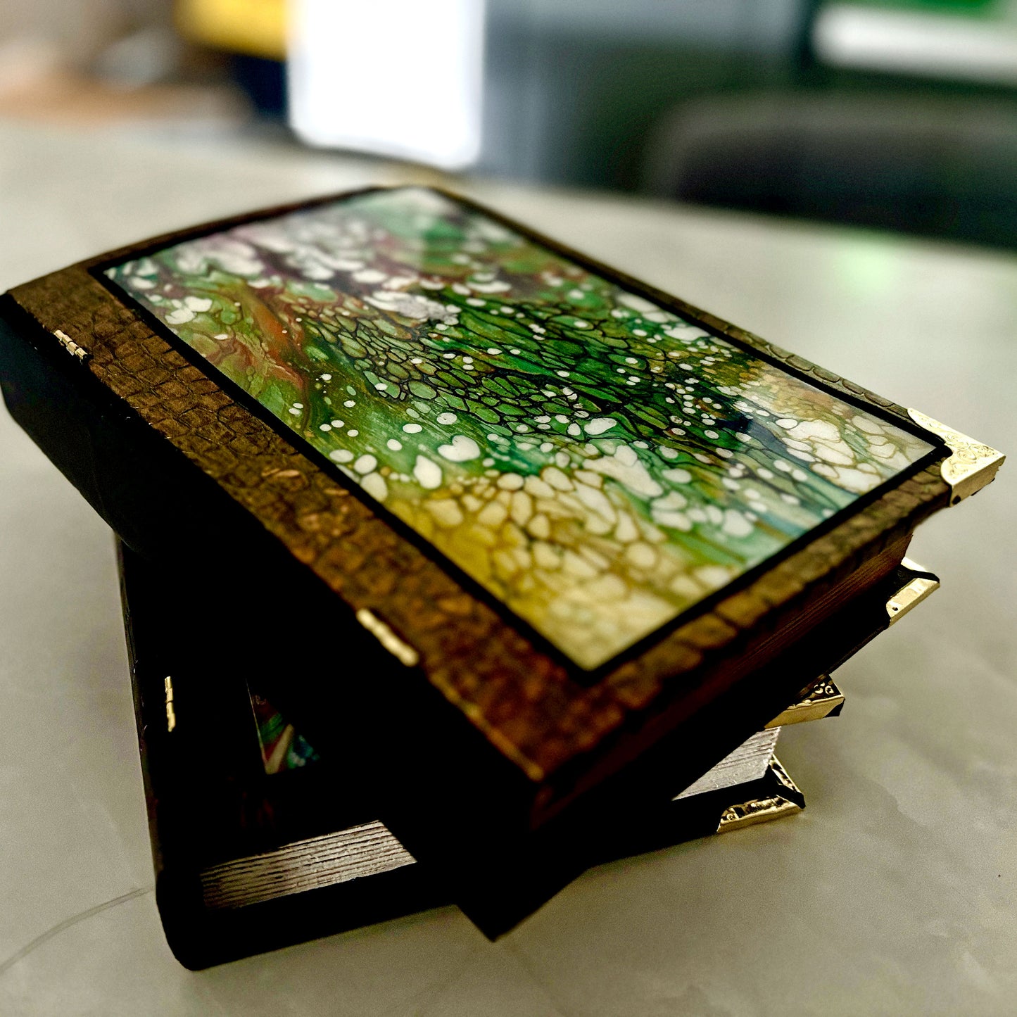 Bk-01 Wooden book box