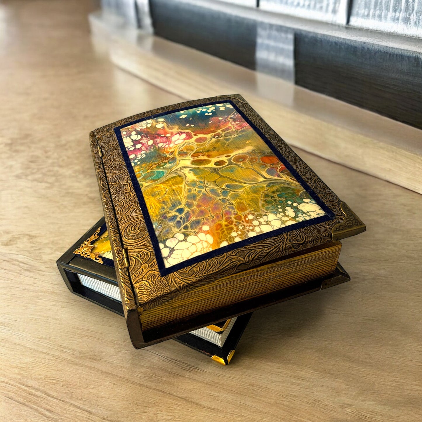 Bk-03 Wooden book box
