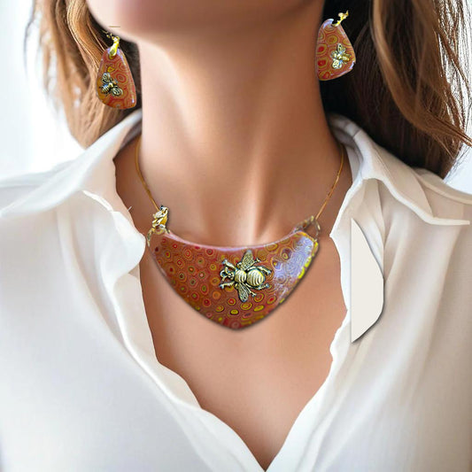 Naszyjnik Pszczoła - chocker